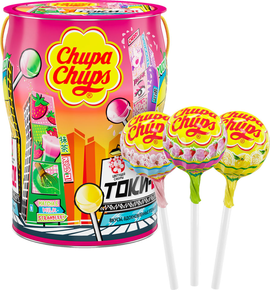 

Карамель Chupa Chups Tok-Yo 150шт