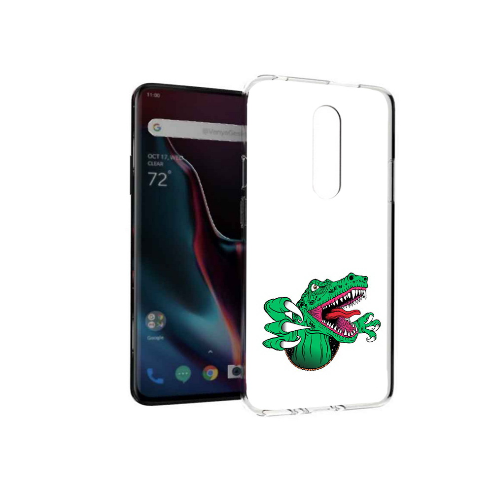 

Чехол MyPads Tocco для OnePlus 7 Pro крокодил (PT139735.130.417), Прозрачный, Tocco