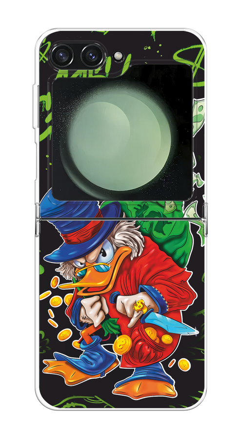 

Чехол на Samsung Galaxy Z Flip 6 "Скрудж Макдак с мешком денег", Красный;синий;зеленый;черный, 2109750-1