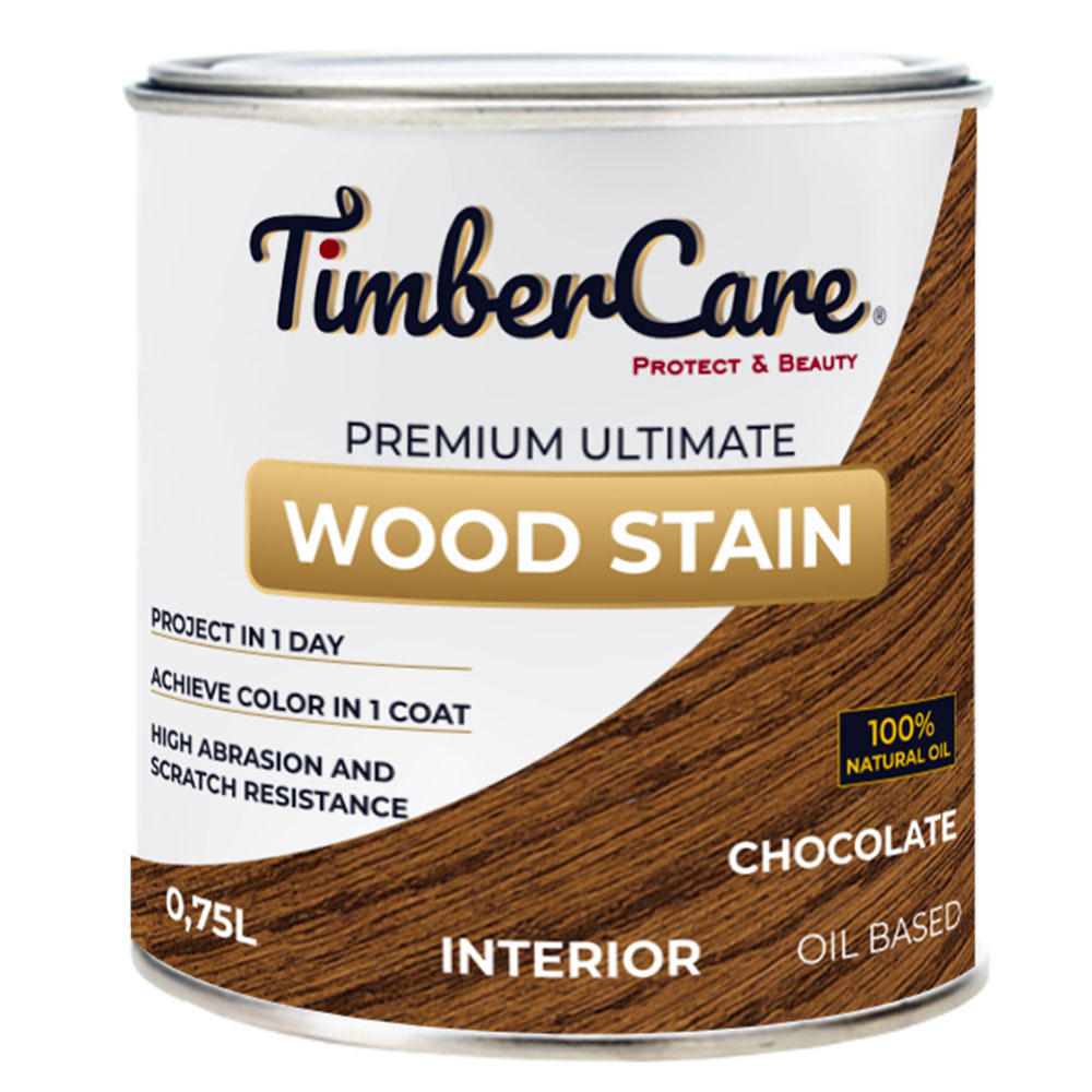 

Масло TimberCare Wood Stain 0.75 л. шоколад, Коричневый