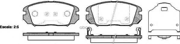 

Тормозные колодки Remsa передние для Hyundai Sonata 3.3i V6 2005- 120402