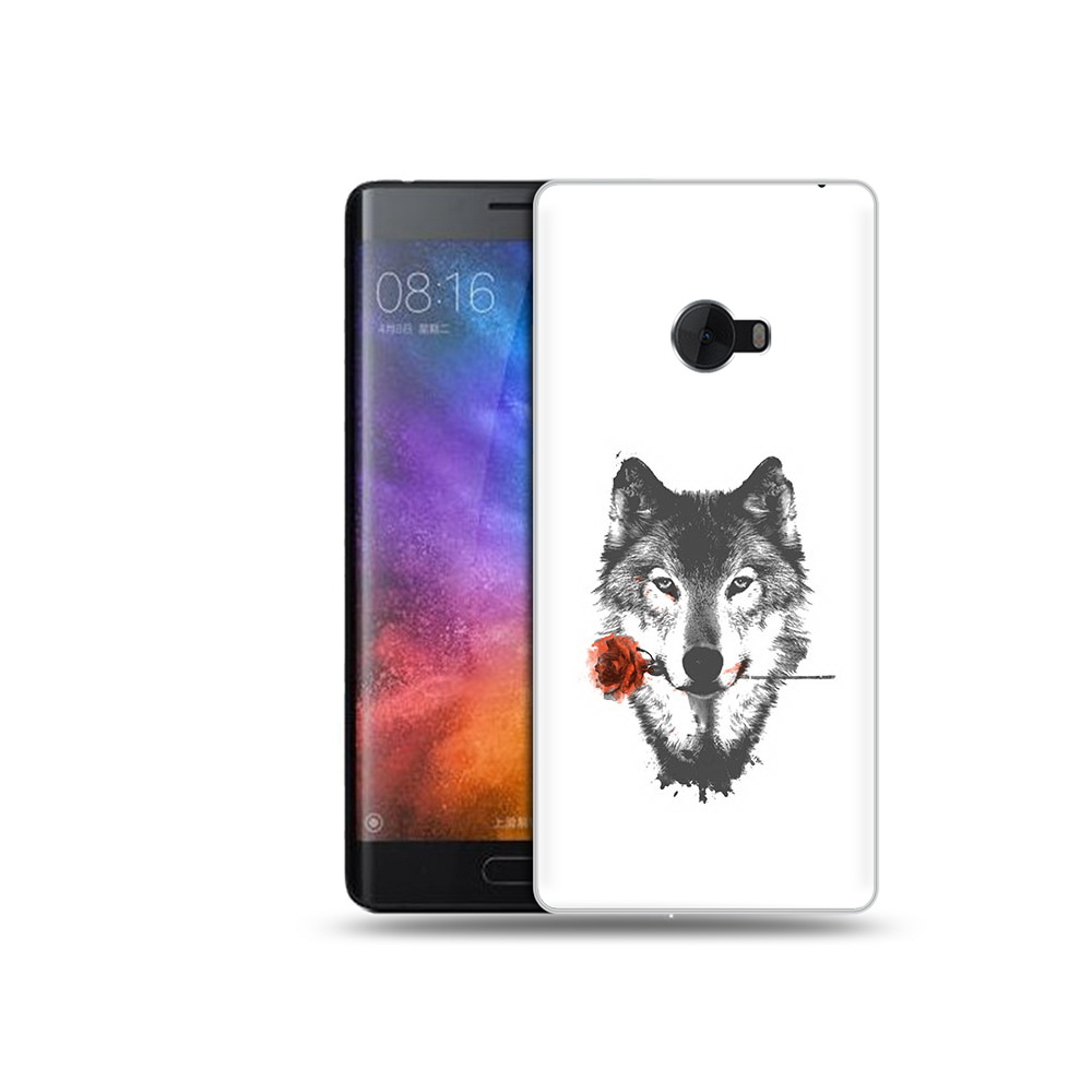 

Чехол MyPads Tocco для Xiaomi Mi Note 2 волк с розой (PT91960.333.270), Tocco