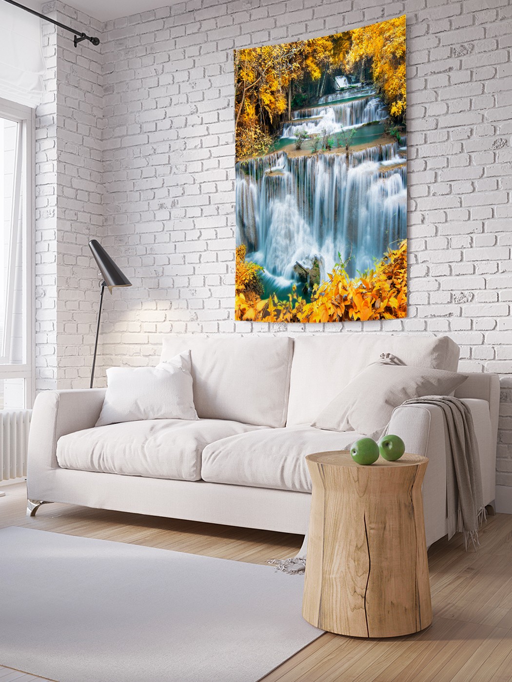 

Вертикальное фотопанно на стену JoyArty Водопадные уступы 150x200 см, Водопадные уступы