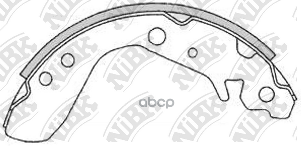 

Комплект тормозных колодок NiBK FN5534
