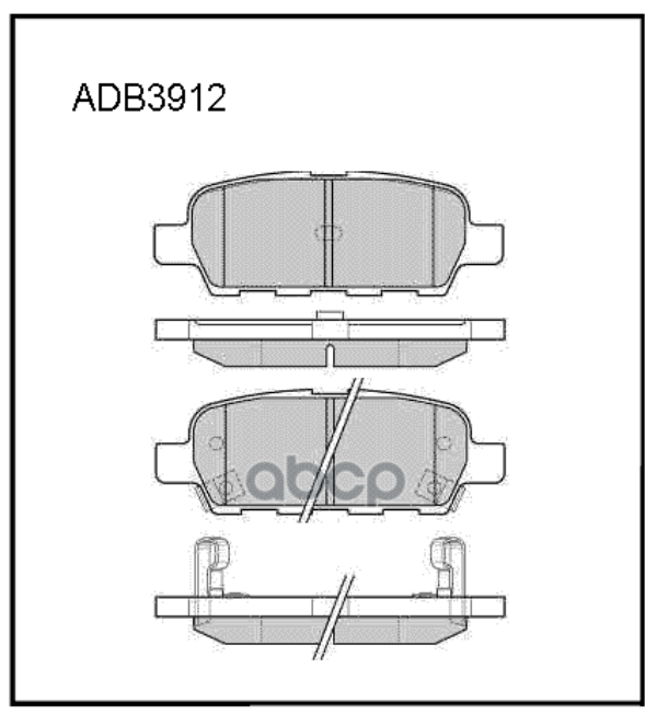 

Тормозные колодки ALLIED NIPPON ADB3912HD