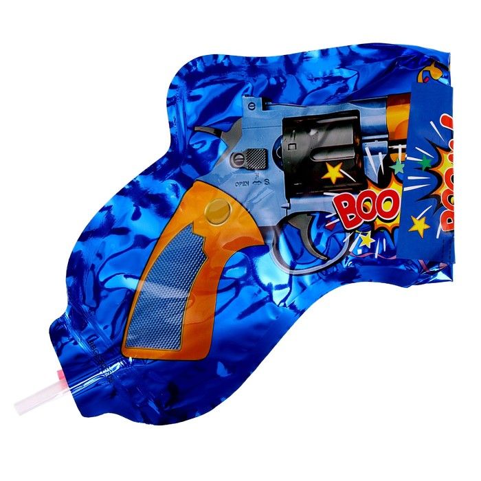 Хлопушка-пистолет COSY с конфетти синий 18 см 1 шт