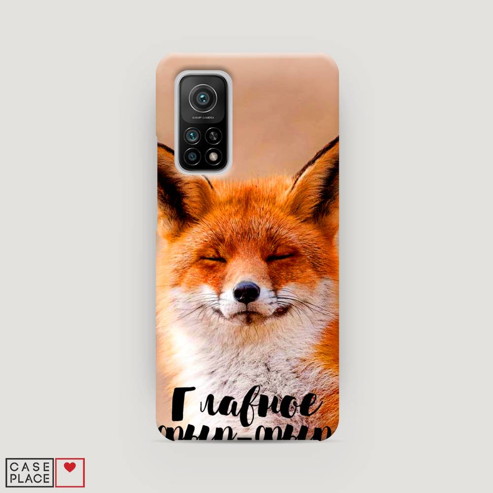 фото Пластиковый чехол "главное фыр-фыр" на xiaomi mi 10t awog