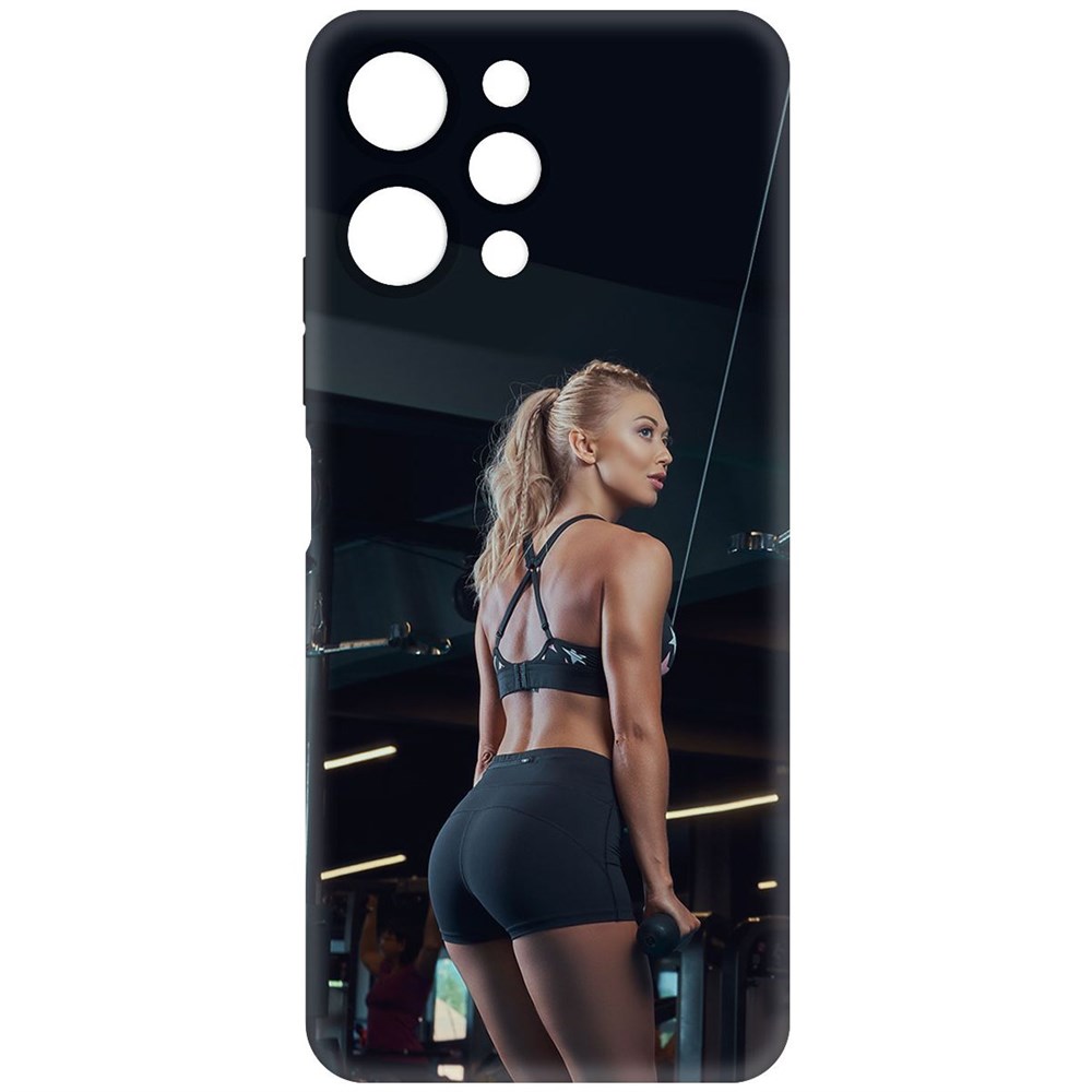 

Чехол-накладка Krutoff Soft Case Шорты женские для Xiaomi Redmi 12 черный