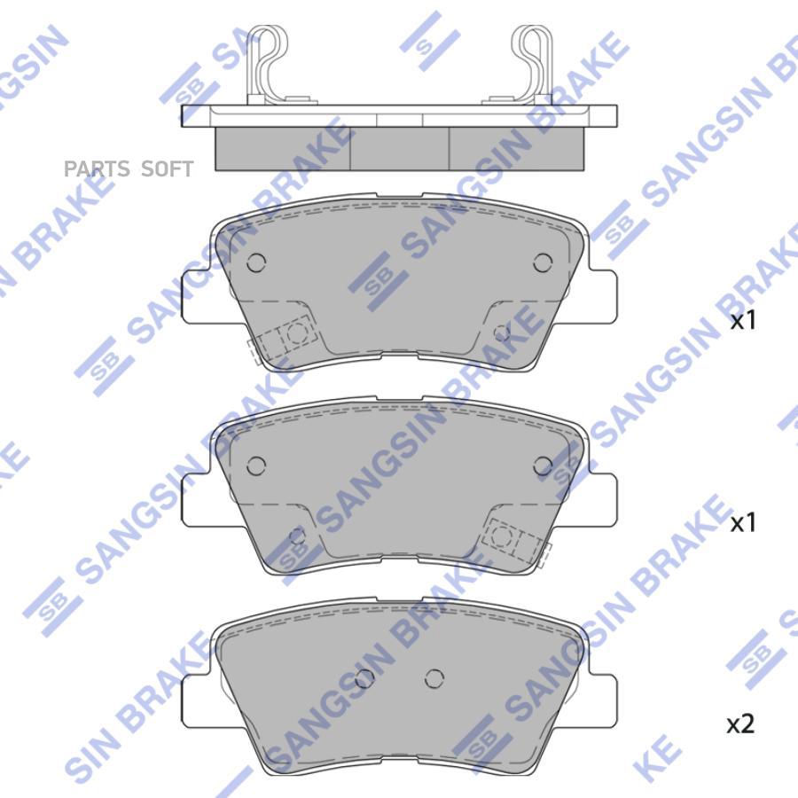 

Тормозные колодки Sangsin brake SP4458