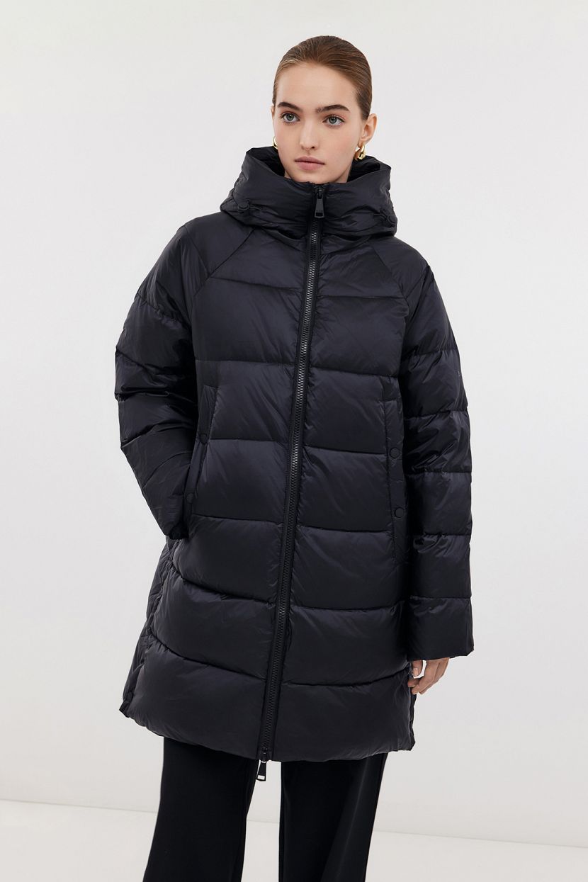 

Пуховик женский Baon B0024512 черный 2XL, B0024512