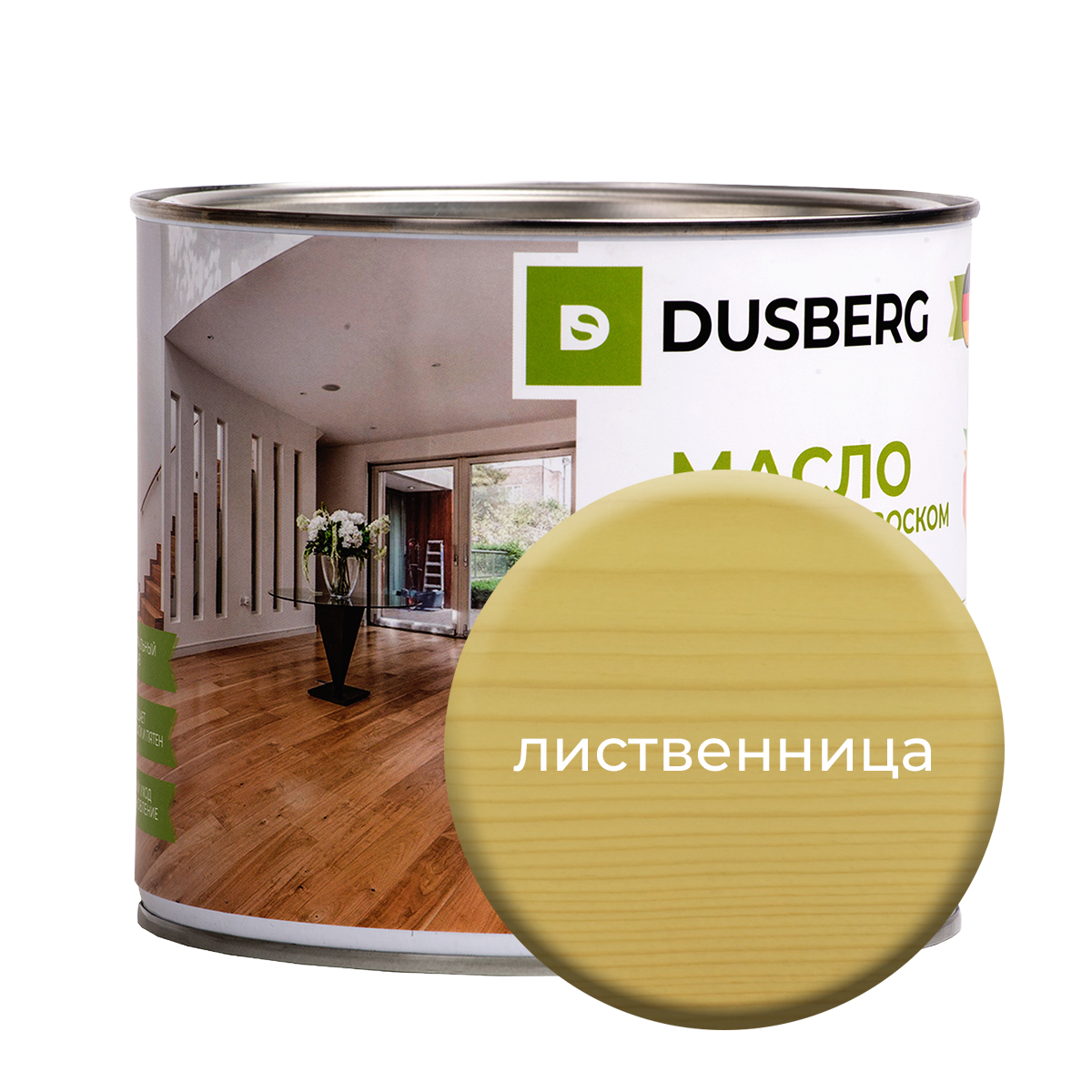 Масло Dusberg с твердым воском на бесцветной основе, 2 л Лиственница масло dusberg с твердым воском на бес ной основе 2 л