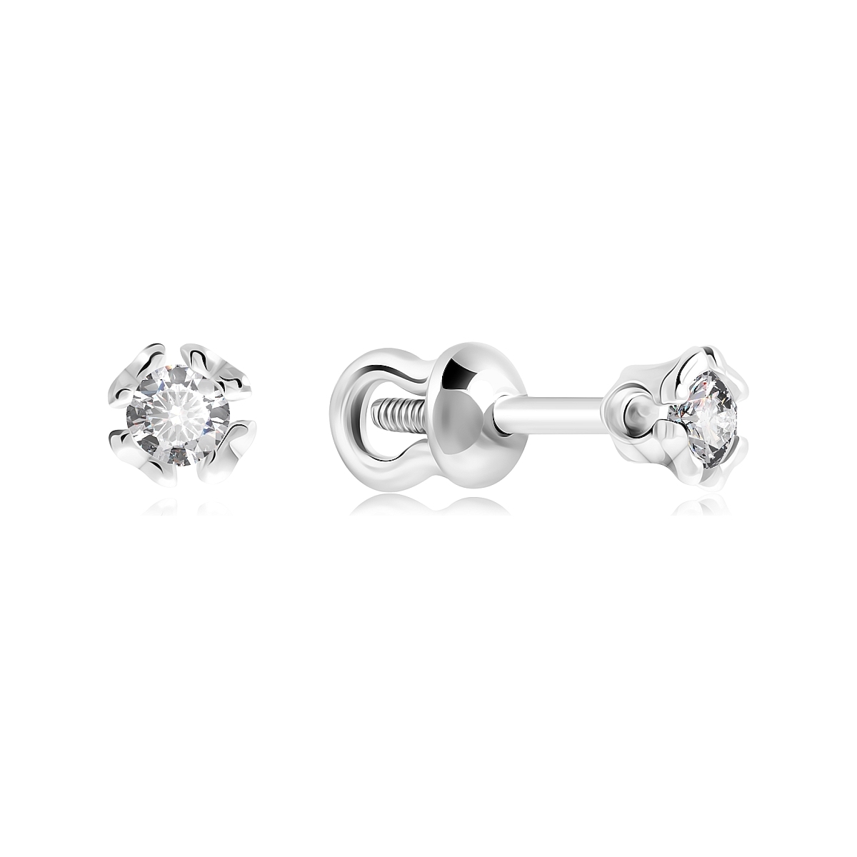 

Серьги из серебра VALTERA 116898, фианит, 116898