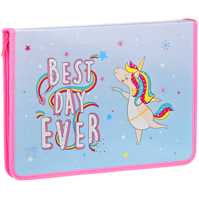 

Папка ArtSpace Best day ever на молнии А4