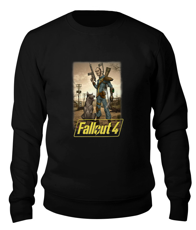 

Свитшот унисекс Printio Fallout 4 черный XL, Fallout 4