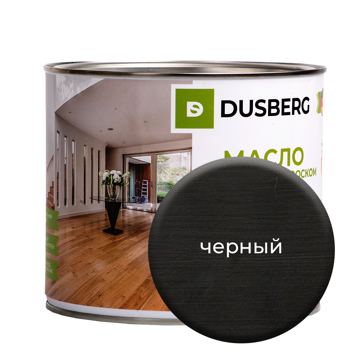 Масло Dusberg с твердым воском на бесцветной основе, 2 л Черный масло dusberg для дерева на бесцветной основе 750 мл палисандр