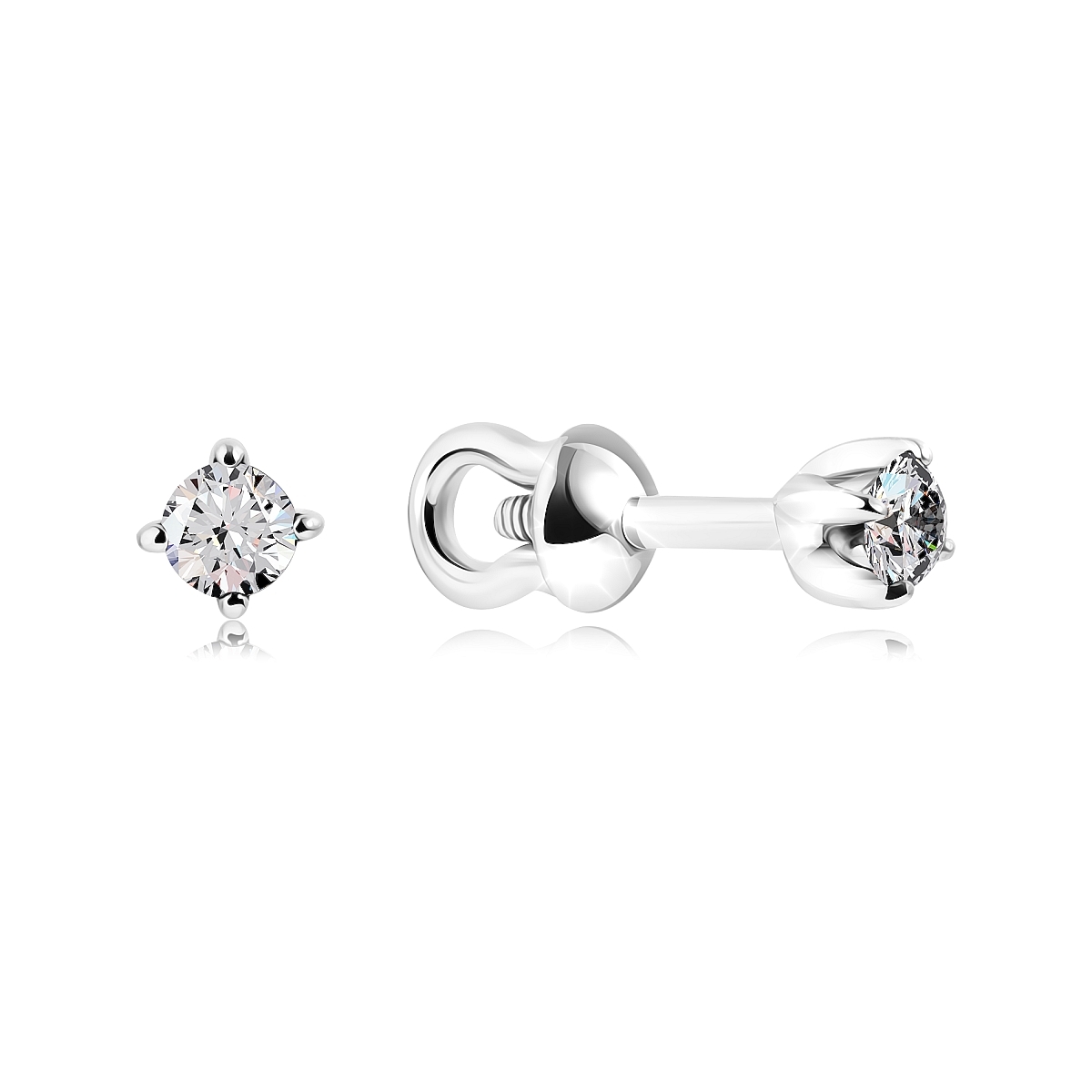 

Серьги из серебра VALTERA 116932, фианит, 116932