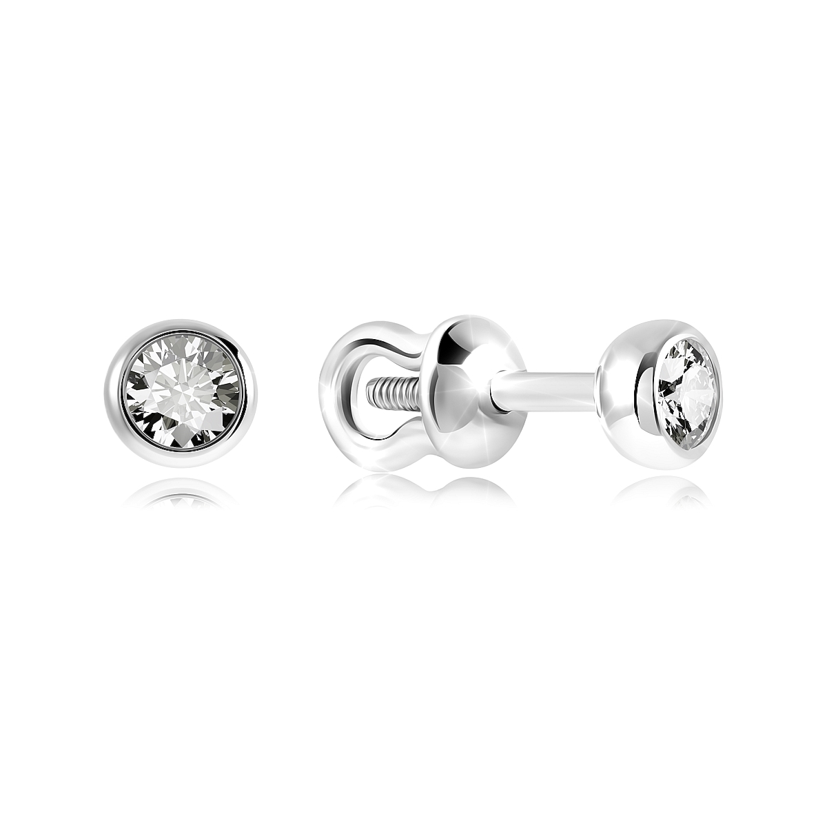 

Серьги из серебра VALTERA 116936, фианит, 116936