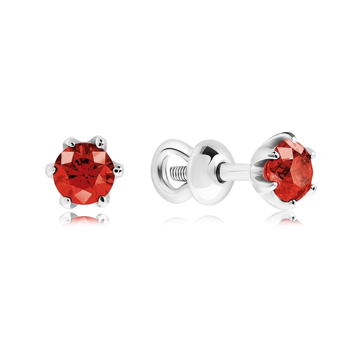 

Серьги из серебра VALTERA 116941, гранат, 116941