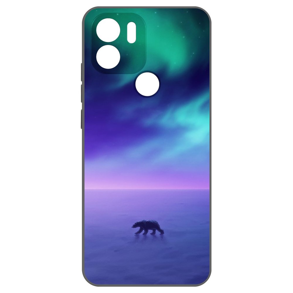

Чехол-накладка Krutoff Soft Case Северное Сияние для Poco C51 черный