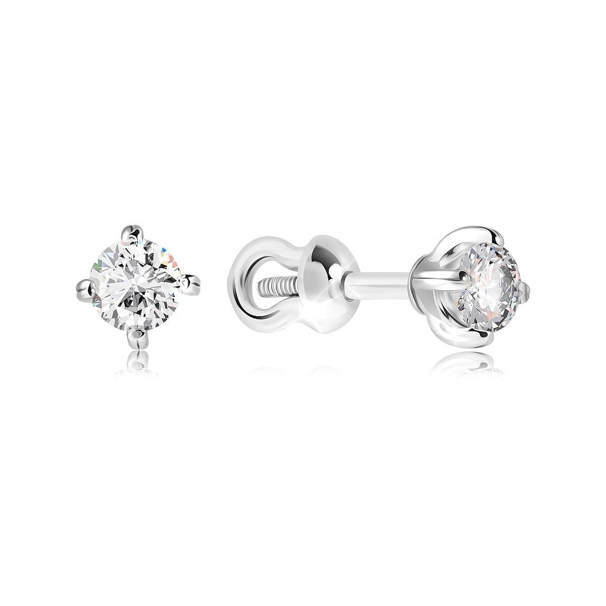 

Серьги из серебра VALTERA 116967, фианит, 116967