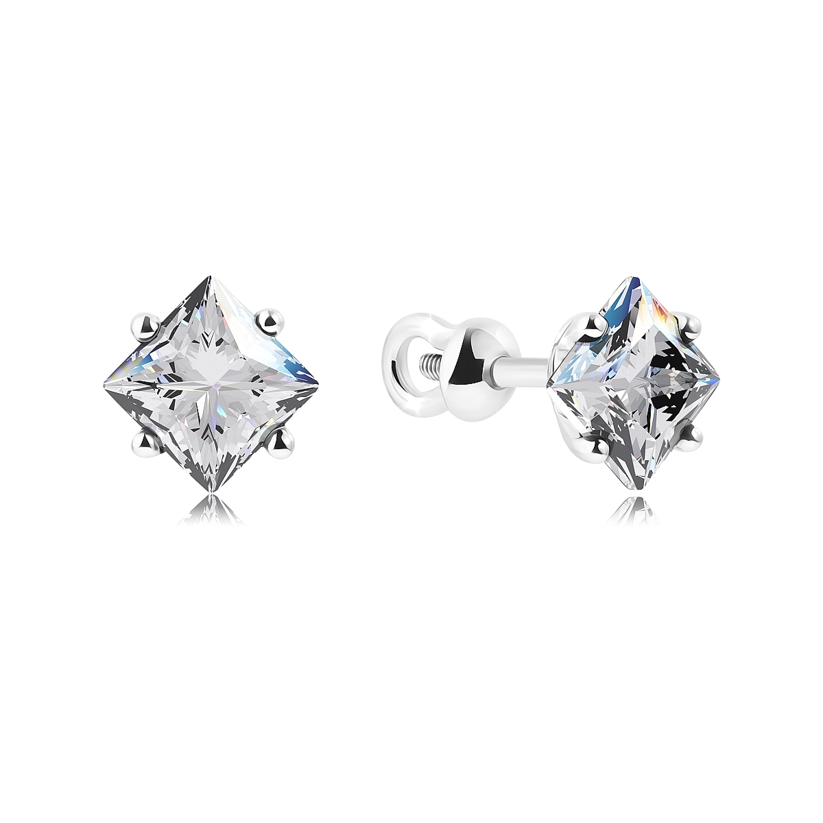 

Серьги из серебра VALTERA 116968, фианит, 116968