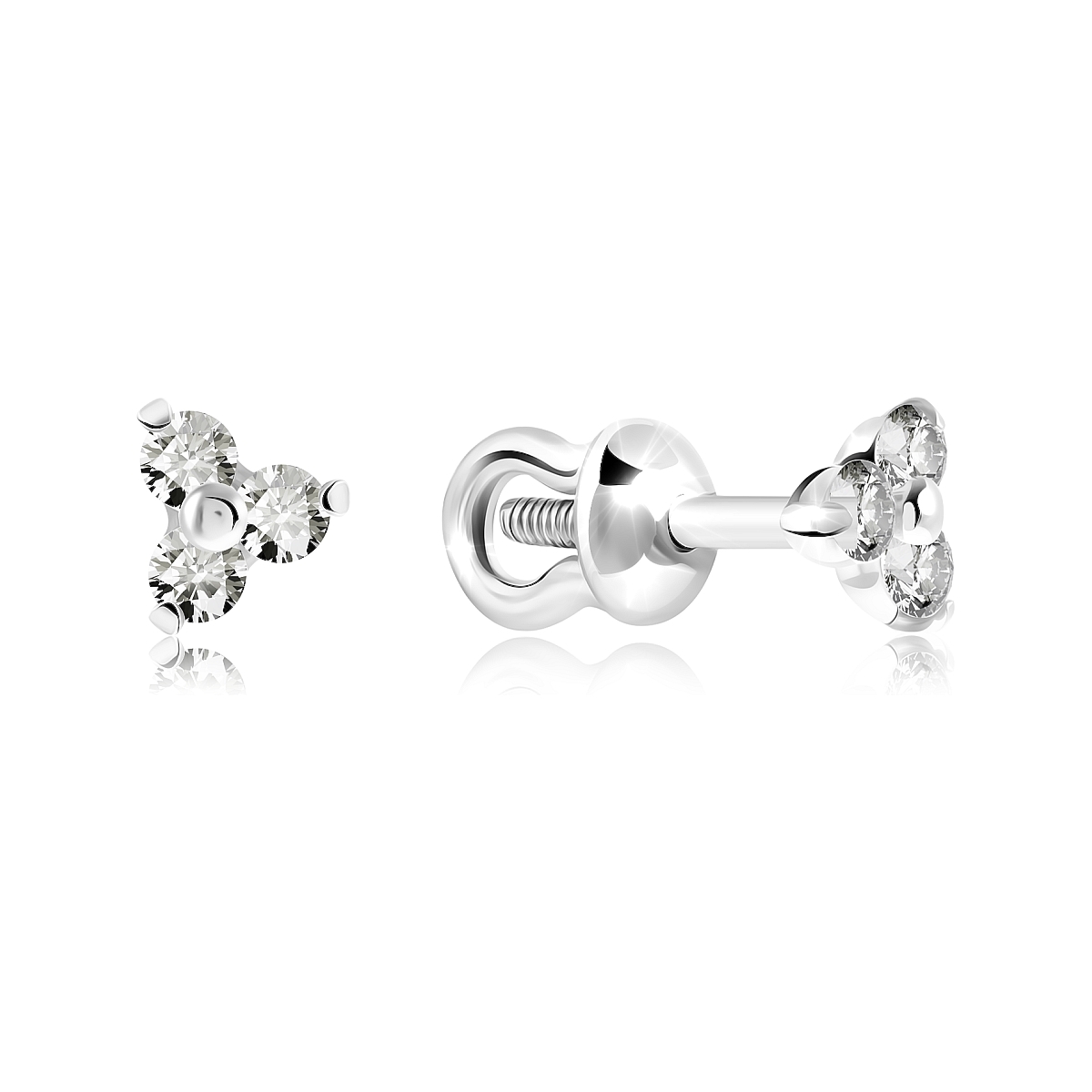 

Серьги из серебра VALTERA 116980, фианит, 116980