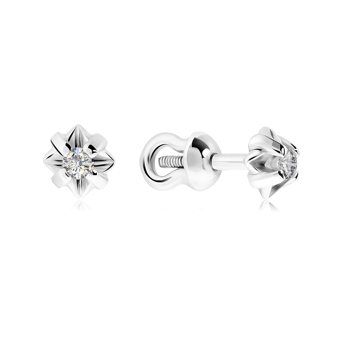 

Серьги из серебра VALTERA 116991, фианит, 116991
