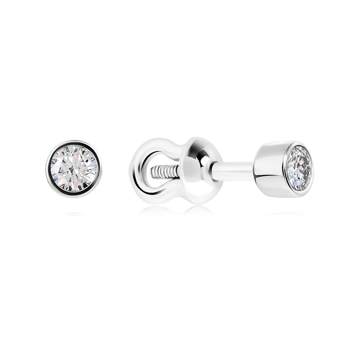 

Серьги из серебра VALTERA 116995, фианит, 116995