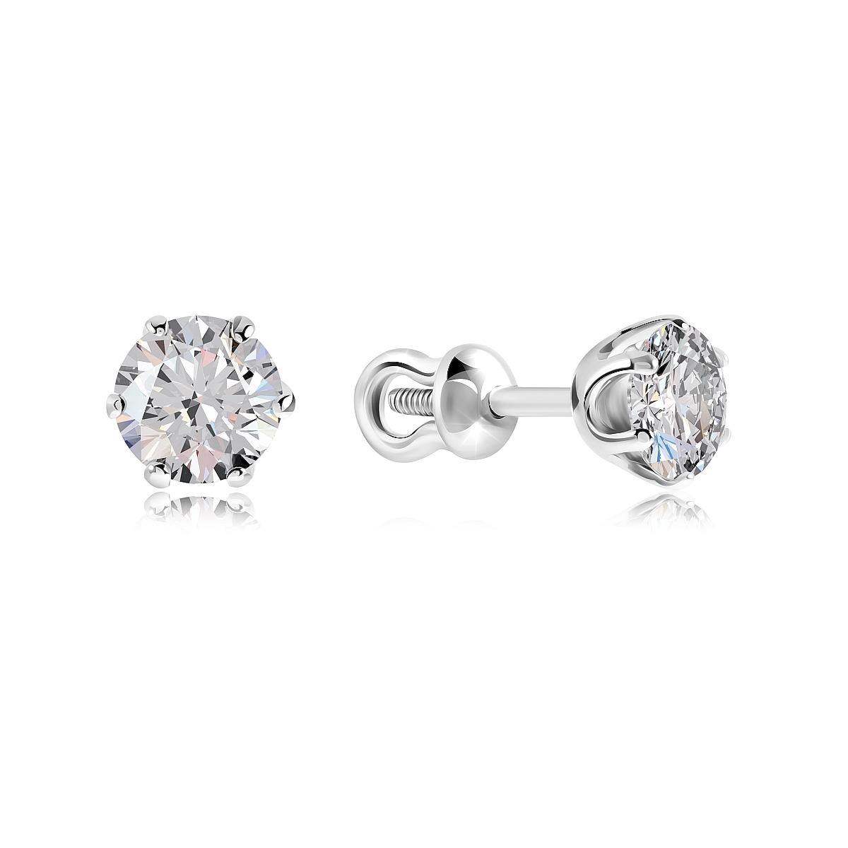 

Серьги из серебра VALTERA 117001, фианит, 117001