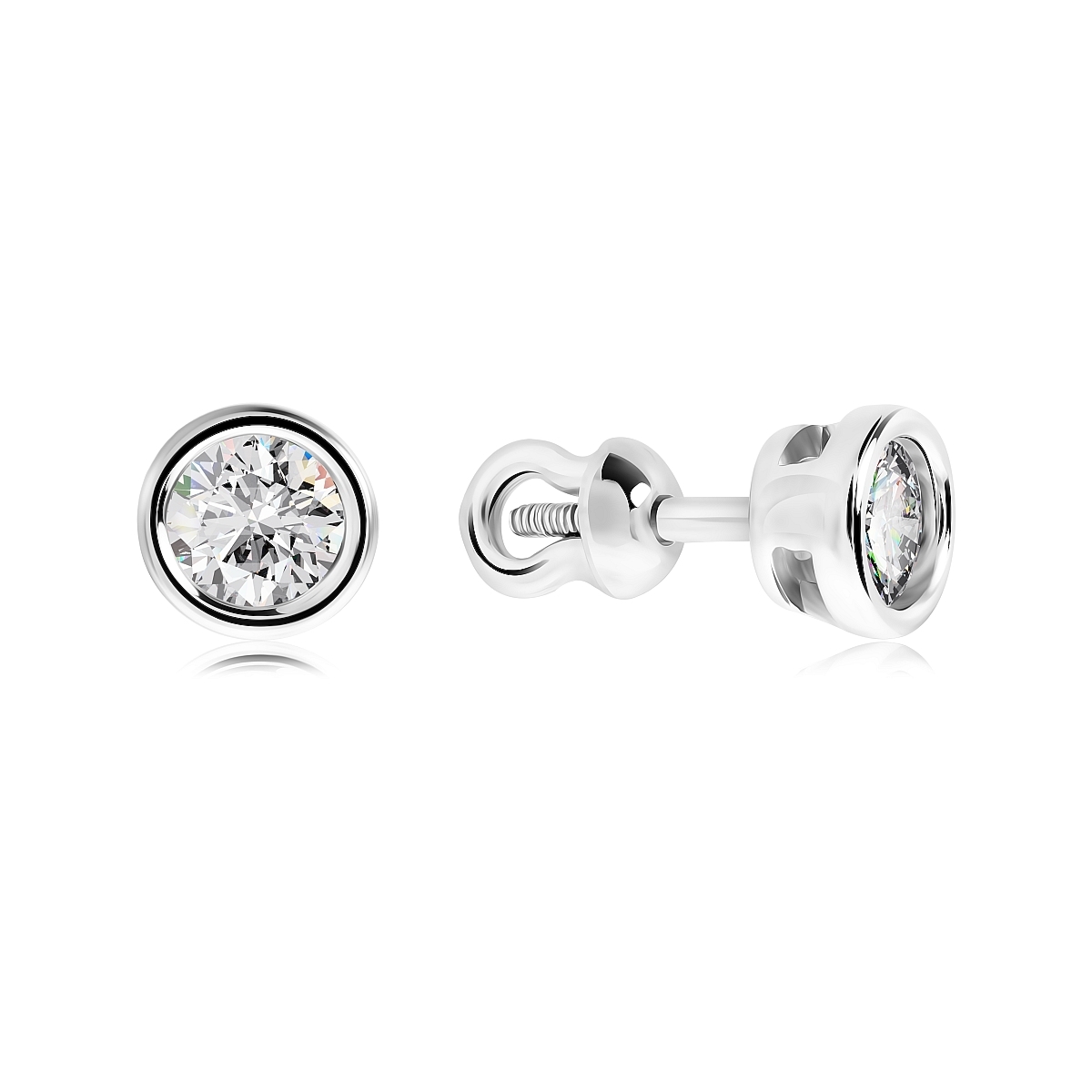 

Серьги из серебра VALTERA 117011, фианит, 117011