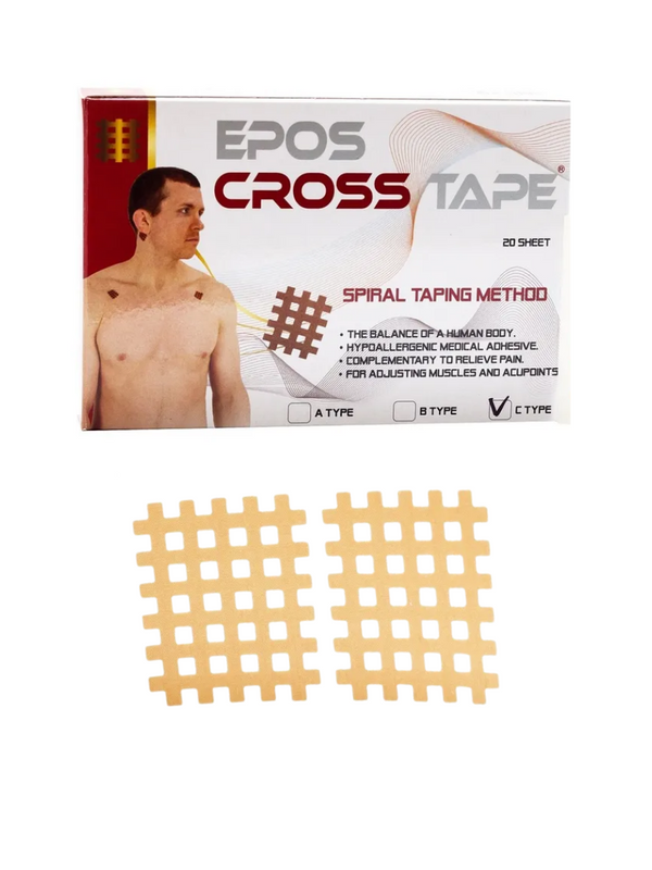 фото Кросс тейпы для лица и тела epos tape cross размер c, 40 шт