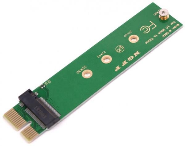 Адаптер GSMIN DP47 NVME M.2 на PCI-E 3.0 1x (Зеленый)