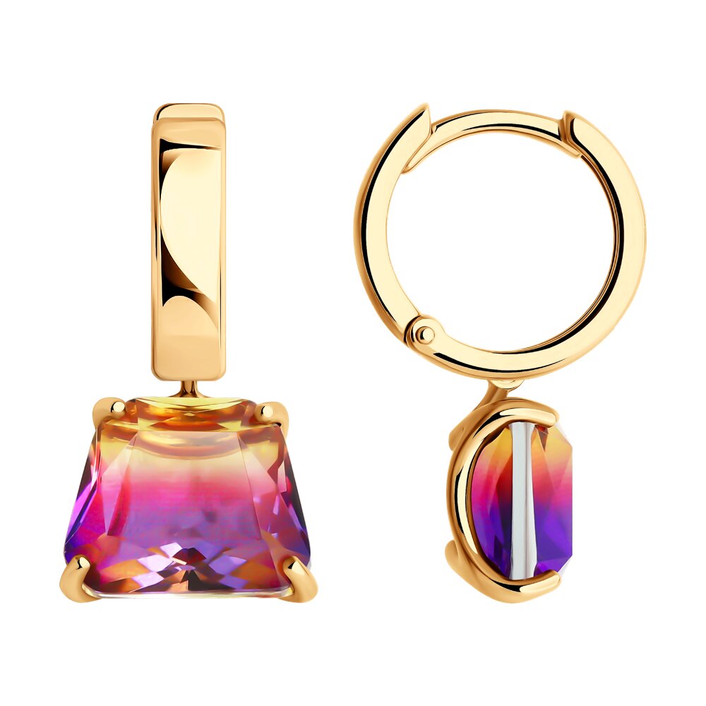 

Серьги из серебра SOKOLOV 92022831, ситалл искусственный, 92022831