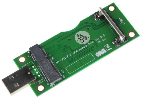 Адаптер GSMIN DP69 Mini PCI-E c SIM-картой на USB (Зеленый)