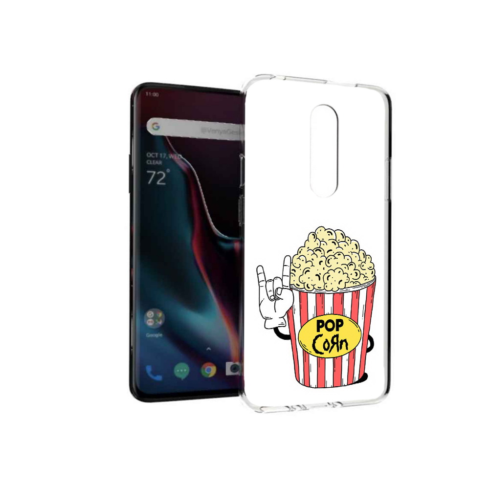 

Чехол MyPads Tocco для OnePlus 7 Pro крутой попкорн (PT139735.130.427), Прозрачный, Tocco