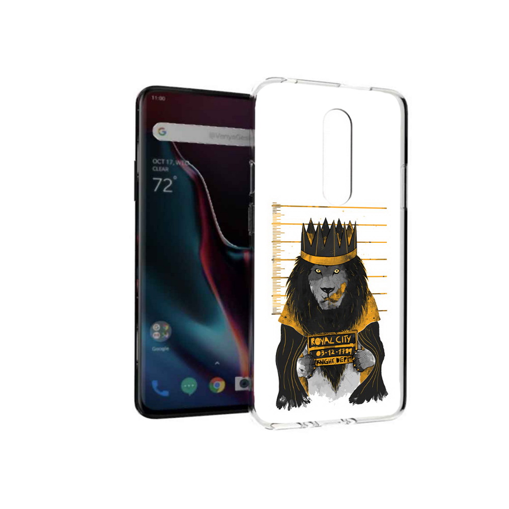 

Чехол MyPads Tocco для OnePlus 7 Pro лев в законе (PT139735.130.435), Прозрачный, Tocco