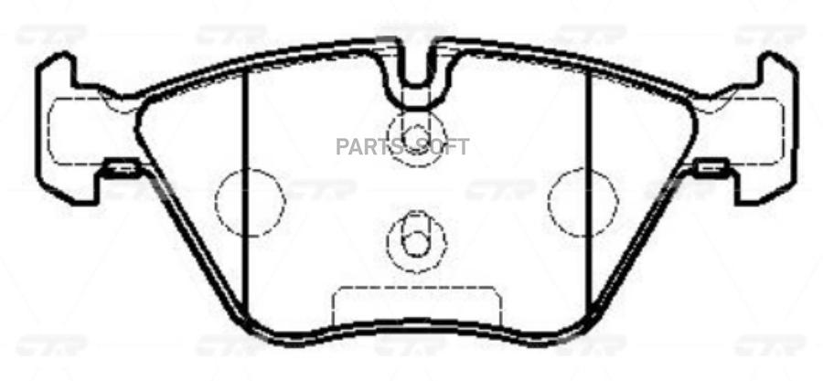 

Колодки передние bmw 5:f07/f10/f11 7:f02/f04 ckb-20 ctr gk0020