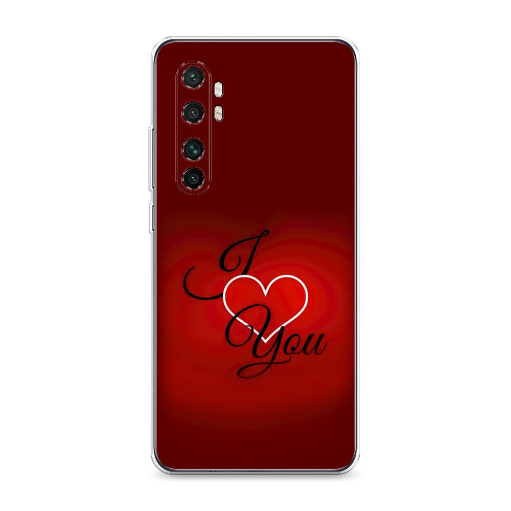 

Чехол Awog на Xiaomi Mi Note 10 Lite "I love you 3", Разноцветный, 38450-6
