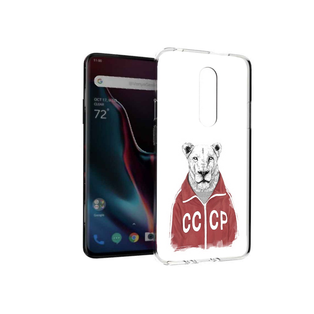 

Чехол MyPads Tocco для OnePlus 7 Pro львица ссср (PT139735.130.450), Прозрачный, Tocco