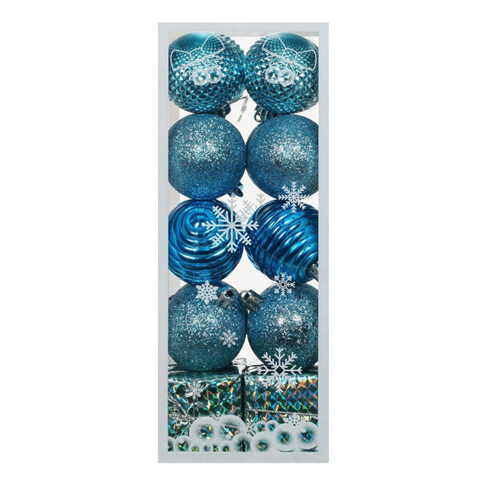 Набор елочных шаров Artus Новый год синий 5 см 20 шт 289₽