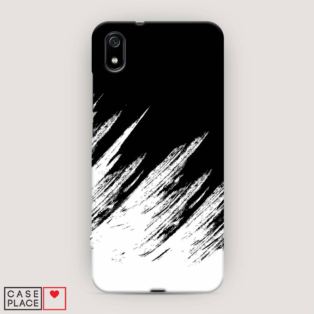 

Пластиковый чехол "Черно белые брызги" на Xiaomi Redmi 7A, 35420-2