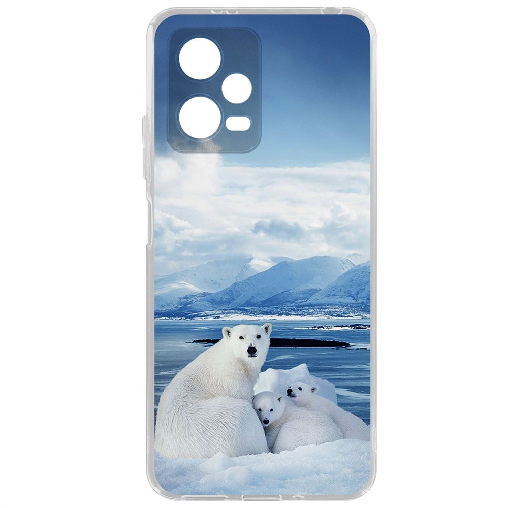 

Чехол-накладка Krutoff Clear Case Полярные медведи для Xiaomi Poco X5, Прозрачный