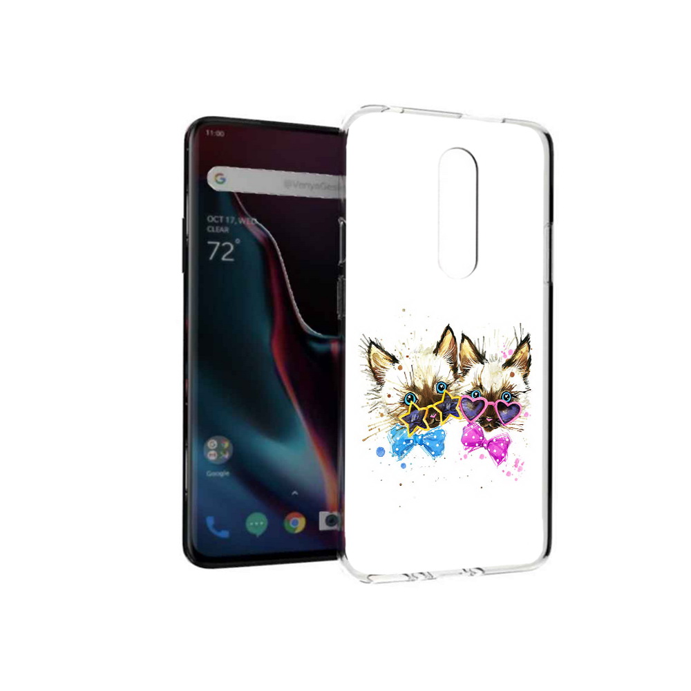 

Чехол MyPads Tocco для OnePlus 7 Pro милые котята (PT139735.130.474), Прозрачный, Tocco
