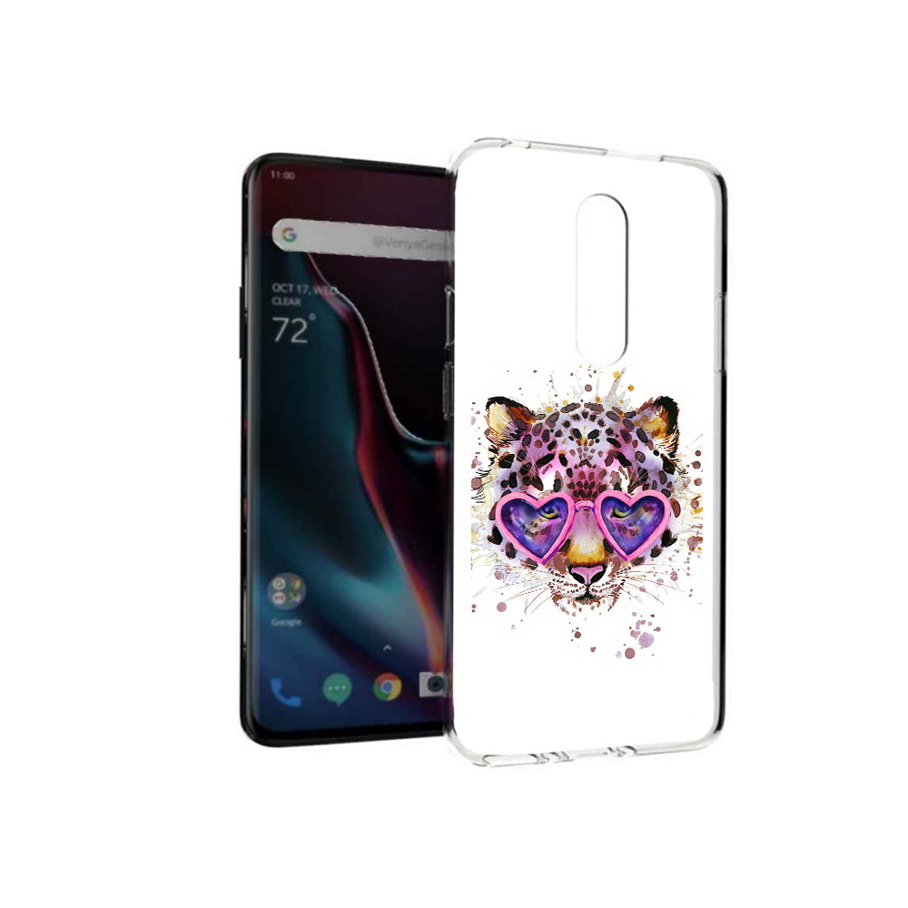 

Чехол MyPads Tocco для OnePlus 7 Pro модный леопард (PT139735.130.480), Прозрачный, Tocco