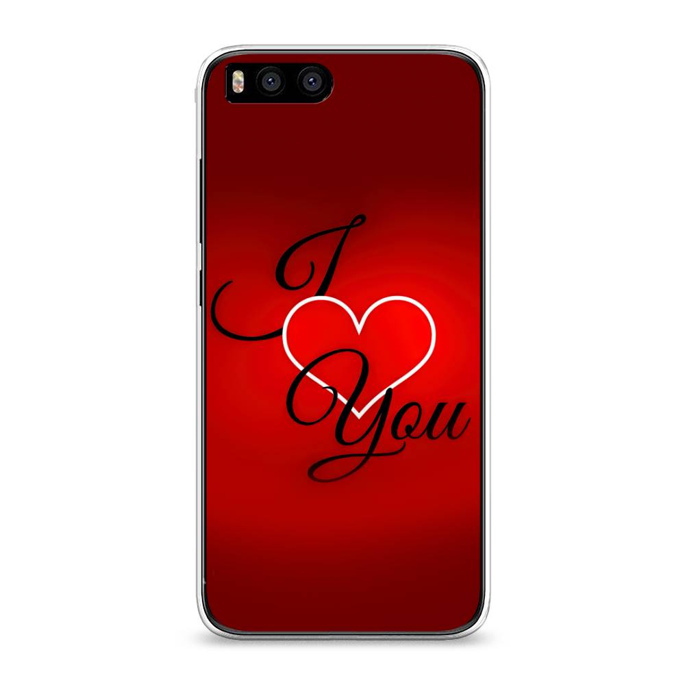 

Чехол Awog на Xiaomi Mi 6 "I love you 3", Разноцветный, 30650-6