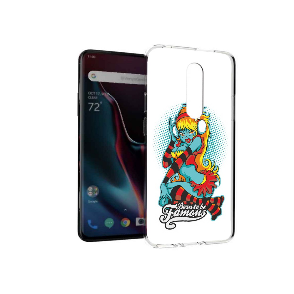 

Чехол MyPads Tocco для OnePlus 7 Pro нарисованная девушка в наушниках (PT139735.130.498), Прозрачный, Tocco