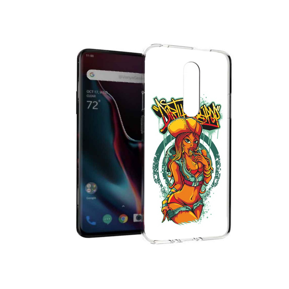 

Чехол MyPads Tocco для OnePlus 7 Pro нарисованная девушка комикс (PT139735.130.500), Прозрачный, Tocco