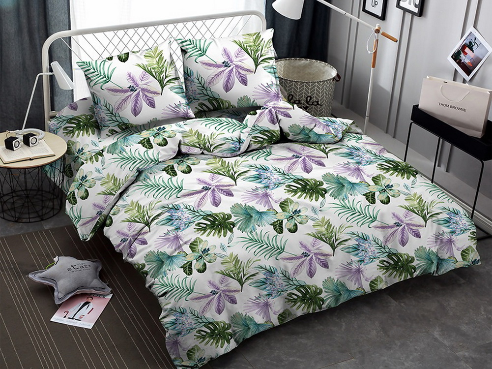 

Комплект постельного белья Amore Mio BZ QR Pattern Euro M, макосатин, Pattern