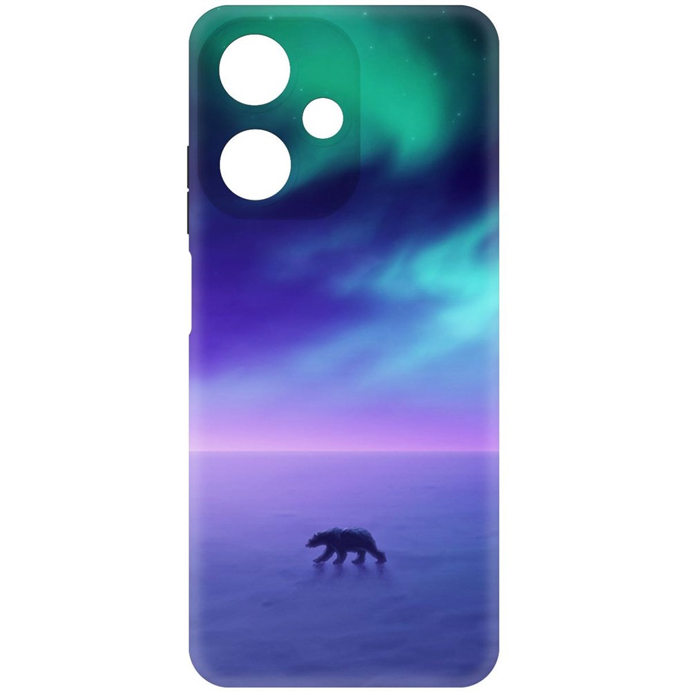 

Чехол-накладка Krutoff Soft Case Северное Сияние для Infinix Hot 30 Play черный
