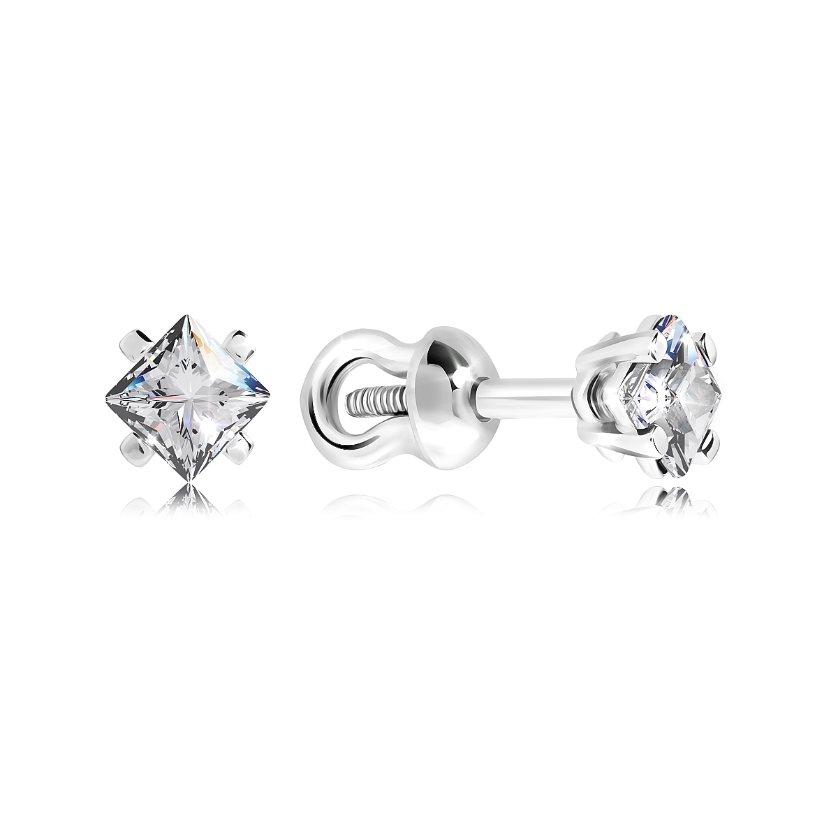 

Серьги из серебра VALTERA 117016, фианит, 117016